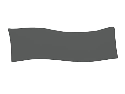 Dukal, Bezug für Billerbeck Sinus Seitenschläferkissen 30x130 cm, aus hochwertigem DOPPEL-Jersey (100% Baumwolle), Farbe: anthrazit