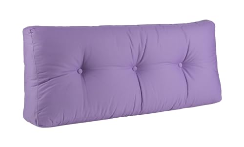 BioKinder Palettenkissen Rückenkissen Loungekissen Sofakissen 100 x 40 cm aus Baumwolle in Flieder