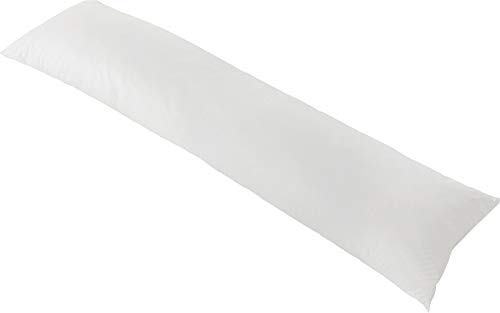 Hefel Kissenbezug für Seitenschläferkissen, 100% Baumwolle, Weiß, 35 x 160 x 0.3 cm