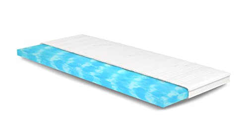 Meisterschlaf Gelschaum Topper 70x170 cm (BxL) - Tencel 3D - Weich - Höhe 7 cm - OEKOTEX - Gelax RG 50 kg/m³ - Made in Germany