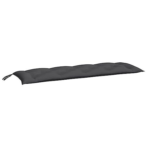 vidaXL Gartenbankauflage, Bankauflage Sitzkissen Outdoor, Polsterauflage Auflage für Gartenbank, Bankpolster Bankkissen, Anthrazit 150x50x7cm Oxford-Gewebe