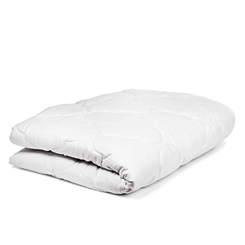 Bettdecke Ganzjahresdecke 155x220 cm Schlafdecke - Steppdecken warm Steppbettdecke Weiß