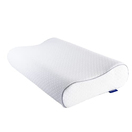 Bedtime- Orthopädisches Nackenkissen zur Linderung von Nacken- und Rückenschmerzen | Memory-Foam-Kissen für einen erholsamen Schlaf aus viskoelastischem Schaum | 40x60 cm