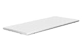 Traumnacht orthopädischer Matratzentopper, mit einem bequemem Komfortschaumkern, Öko-Tex zertifiziert, 90 x 200 cm, produziert nach deutschem Qualitätsstandard, Weiß