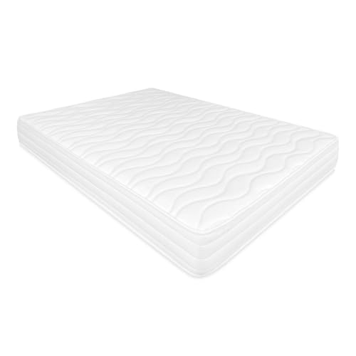 Somnia - Sena Reversible Memory-Foam-Matratze 90x190 (Winterseite-Sommerseite), Festigkeit-mittlere Härte, Dicke 20 cm, milbenhemmend, antibakteriell und hypoallergen