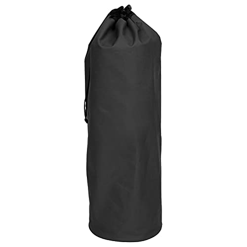 Aufbewahrungstasche für Isomatten - 70 x Ø20 cm - Transport Tasche Sack mit Kordelzug - Tragetasche - schwarz - 300D Polyester - Wasserabweisend