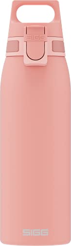 SIGG Shield One Shy Pink Trinkflasche (0.75 L), schadstofffreie und auslaufsichere, langlebige Trinkflasche aus Edelstahl mit ONE Top