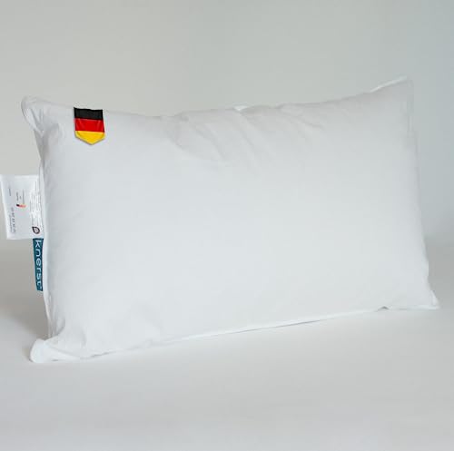 KNERST® Kissen 40x60 cm Made in Germany - Kopfkissen 40 x 60 gegen Nackenschmerzen & Verspannungen - Bettkissen für gesunden & erholsamen Schlaf - Öko-Tex - Pillow - Polster - Schlafkissen