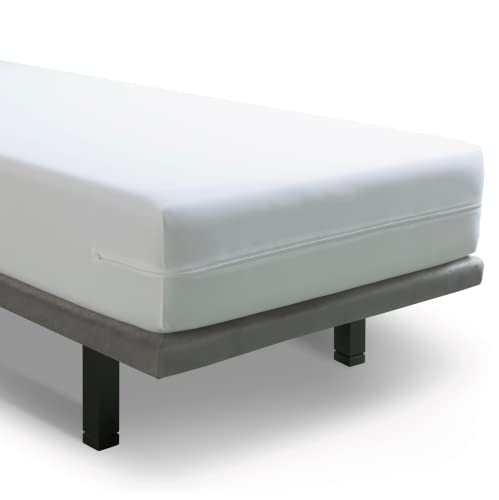 Velfont - Matratzenbezug (2er-Pack) 90x200 cm | Anti-Milben | Verstellbare Matratzenhülle und mit Reißverschluss | Oeko-TEX Zertifiziert | Für 30cm hohe Matratzen