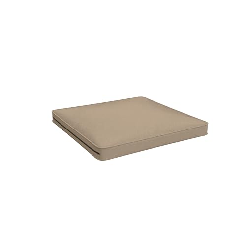 POKAR Loungekissen Sitzkissen Sitzauflagen Stuhl Stuhlkissen für Stuhl Rattanmöbel Gartenmöbel Kissen Outdoor Sitzpolster Lounge Polster 50x50x5 cm, Beige