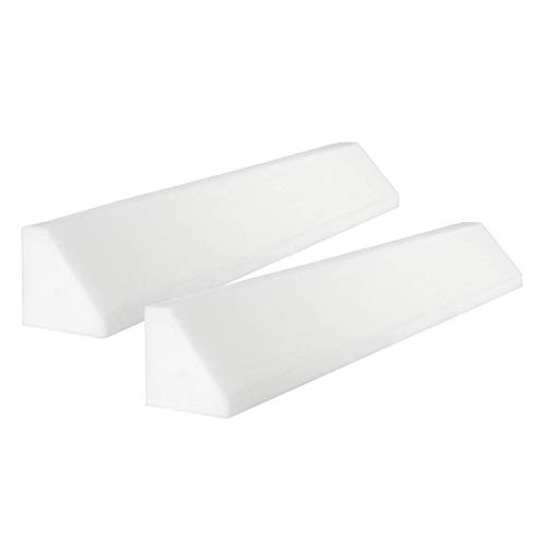 PEKITAS Bettgitter Sicherheitsgeländer Schaumstoff Rausfallschutz Babys Kinder Länge 100 cm Montessori-Betten Packung it 2 Stück Weiß