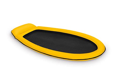 Auswahl: Intex Mesh Mat - Aufblasbare Luftmatratze Wasserhängematte Lounge Wasserliege mit Netz (Gelb (Yellow))