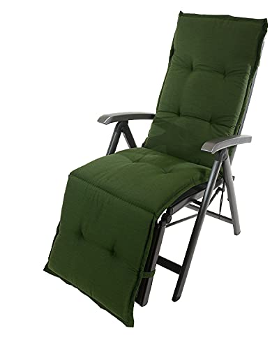 Möbelträume Auflagen für Relax Liegestuhl Rio 50318-201 in Uni grün (ohne Relax)