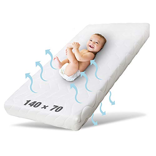 Ehrenkind® Babymatratze Pur | Baby Matratze 70x140 | Kindermatratze 70x140 aus hochwertigem Schaum und Hygienebezug