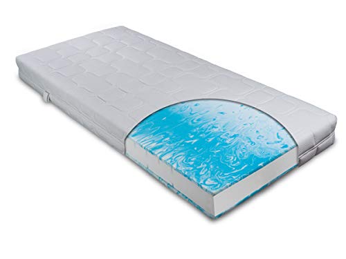 BeCo Matratze 140x200 cm Duo Gel Comfort Härtegrad H2 medium/Gel-Schaummatratze Öko-Tex Zertifiziert/orthopädische 7 Zonen Matratze Höhe 20 cm/Matratzen produziert in Deutschland