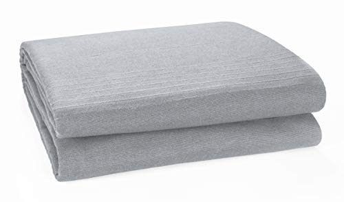 EHC Indian Classic Rib Cotton Throw, Schlafsofa Throw Tagesdecke - 250 cm x 250 cm (100 'x 100') Für 3 oder 4-Sitzer Sofa oder Kingsize-Bett, Rauch