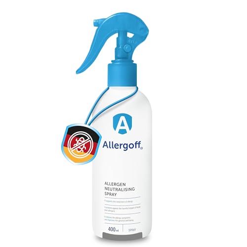 Allergoff Milbenspray 100% giftfrei - Das effektivste Milbenspray für Matratzen, Polster & Bett - Bekämpfung von Milben - Für Allergiker - Gegen Allergene von Tieren, Pollen