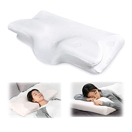 MARNUR Kissen Nackenstützkissen Kopfkissen Memory-Schaum Kissen(Memory Foam) für Seitenschläfer Rückenschläfer und Bauchschläfer +waschbare Kisseneinzug