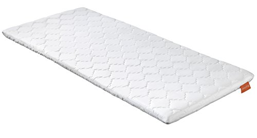 sleepling 194492 viscoelastischer Topper | Visco Memory Foam Topper | orthopädische Matratzenauflage | für alle Matratzen und Betten | Made in EU | Ökotex | Waschbar 60 Grad | 90 x 190 x 6 cm, weiß