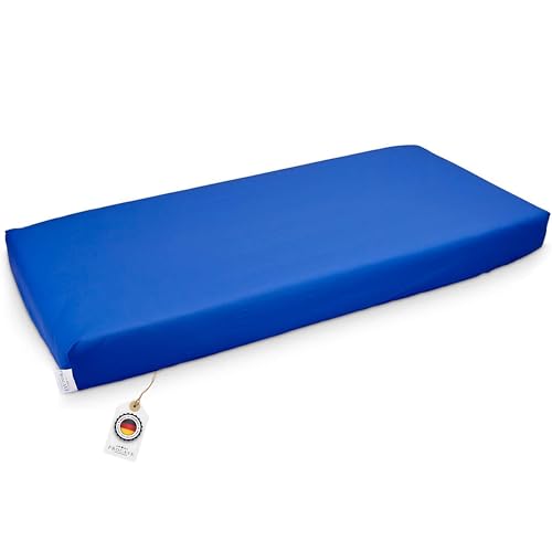 PROCAVE wasserdichtes Spannbettlaken in blau, atmungsaktiv und abwischbar, pflegeleichter Matratzenschoner, Made in Germany, in 170x190 cm