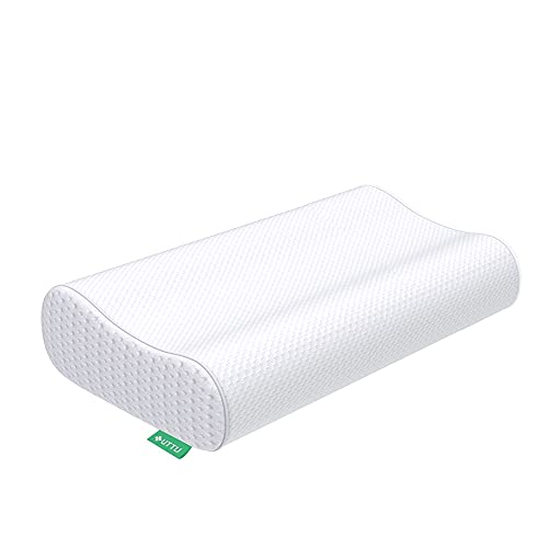 UTTU Memory Foam Pillow, Nackenkissen, Ergonomisches Kopfkissen, Seitenschläferkissen, Höhenverstellbar Kissen, geeignet für Verschiedene Schlafpositionen