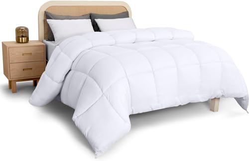 Utopia Bedding 200 x 220 cm, Bettdecke aus Mikrofaser für Ganzjährigen Komfort, Extrem Weiche Bettdecke (Weiß)