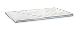 Kaltschaum Topper Matratzenauflage | 7 cm Gesamthöhe | abnehmbarer und waschbarer Bezug | Bezug mit 3D-Mesh-Klimaband und Stegkanten | H3 - fest | 180 x 200 cm