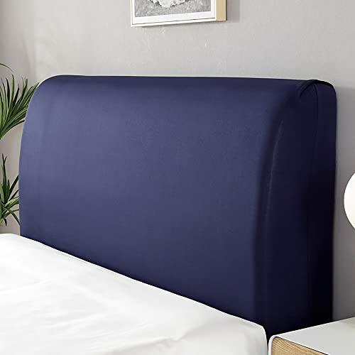 WSGJHB Bettkopfteilabdeckung, staubdichtes Stretch Bett Kopfteilabdeckung, Rückenschutz, All-Inclusive Slipcover, Bett Kopfteilabdeckungen Blau 200 cm für (200-220 cm Kopfteil)