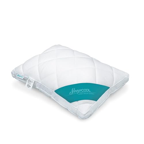 SleepCOOL Kühlendes Kopfkissen 40x60cm COOL.Moments – Voluminöses Kissen mit Kühleffekt, Weniger Schwitzen, weniger frieren