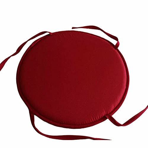Aunye Stuhlkissen,rund - Waschbare Chair Pads kompatibel für Eames Schalenstuhl - gemütliches Sitzkissen für Zuhause, Büro, Garten, Terrasse, Café (Rot)