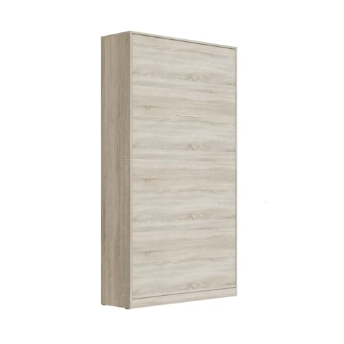 SMARTBett Schrankbett Classic VERTIKAL Eiche Sonoma 100x200cm