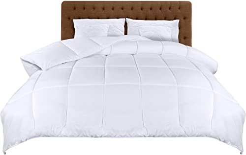 Utopia Bedding Bettdecke 220 x 240 cm, Ganzjahres-Bettdecke, Leichte Bettdecke mit Polyesterfüllung, Mikrofaser Schlafdecke (Weiß)