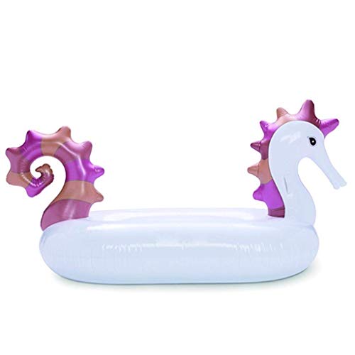 Gcxzb Schwimmreifen Airbetten Pool Floats 220cm Riesige Hippocampus Aufblasbare Pool Float Wasser Party Spaß Spielzeug Reiten Luftmatratze REFLINER Swim Ring