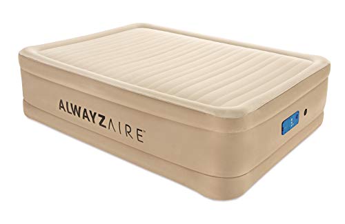Bestway AlwayzAire Doppelbett Luftbett selbstaufblasend mit eingebauter Elektropumpe, 203x152x51 cm