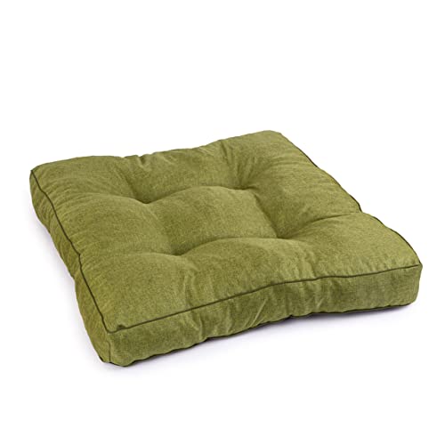 Royal Schneider Sitzkissen Kissen Polster Auflage Rückenkissen Loungekissen Lounge Bodenkissen Anti-Rutsch-Unterseite, Grüner Apfel - 5519, 60x60 cm - Sitzkissen