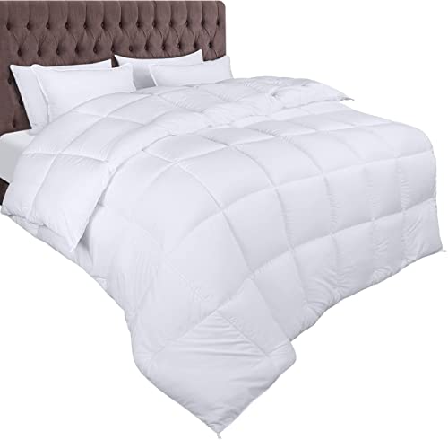 Utopia Bedding Bettdecke 200 x 220 cm - Zudecke 1950g Füllung - Ganzjahresdecke - Gesteppte Steppdecke - atmungsaktive Decke - Super Weiche Kuschelige (Weiß)