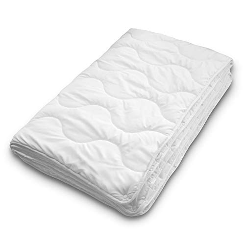 Siebenschläfer 4-Jahreszeiten Bettdecke 200x220 cm - bestehend aus 2 zusammengeknöpften Steppdecken - adaptierbare Decke für Sommer und Winter