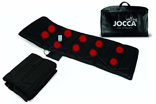 Jocca - Klappbare Massagematratze | Elektrische Massagematte 4 Zonen | Tasche inklusive | Massagematratze 10 Motoren | Einstellbare Intensität