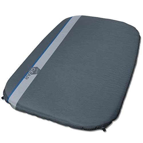 your GEAR ISO Duo Max selbstaufblasbare 2 Mann Isomatte 198x130x7cm Doppel-Thermomatte Luftmatratze Luftbett Campingmatte