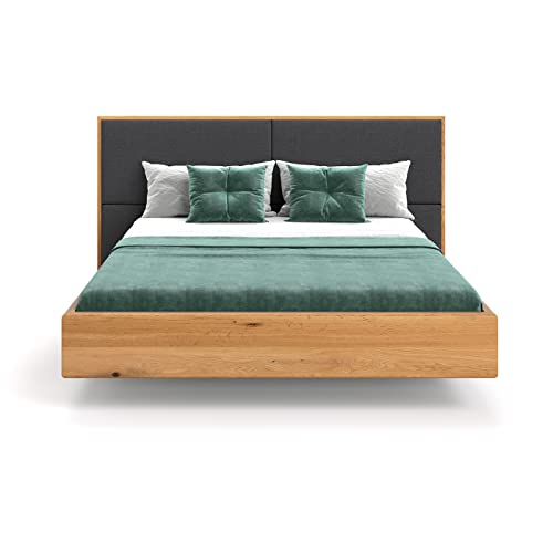 Danzz Massivholzbett Dome 200x220 cm Designe Bett Holzbett Material Eiche Massivholz Kopfteil, Bett Eiche massiv Holz geöl