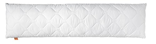 sleepling 190110 Komfort 100 Seitenschläferkissen, Kopfkissen, Stillkissen, Ökotex, waschbar bis 60 Grad, Made in EU, Füllmengengarantie, Größengarantie, 40 x 145 cm, weiß