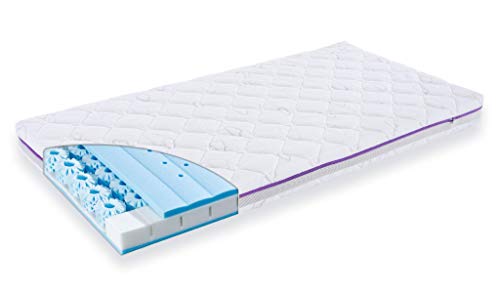 Träumeland T015012 - Babymatratze Sternenmeer 70 x 140 cm, weiß