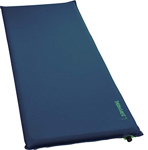 Therm-a-Rest Basecamp Selbstaufblasende Schaumstoff-Camping-Isomatte, WingLock-Ventil, Erwachsene, regulär, 50,8 x 183,9 cm, Poseidon-Blau