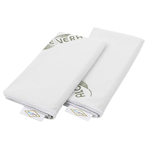 MaxxGoods Aloe Vera Doppelpack Kissenbezug 70x42cm für Nackenstützkissen - Hypoallergen, Hautfreundlich, Atmungsaktiv & Pflegeleichtes - Kissenbezug für orthopädisches Kopfkissen