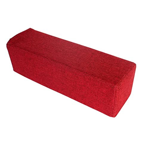 Generic Bettkopfteil Kissen Kissen Bettnahtfüller strapazierfähiges Armlehnen-Matratzenkissen für Bett Sofa rechteckig Bettlückenfüller Lange Matratzenbrücke Lücke (Color : Red, Size : 10X15X180cm)