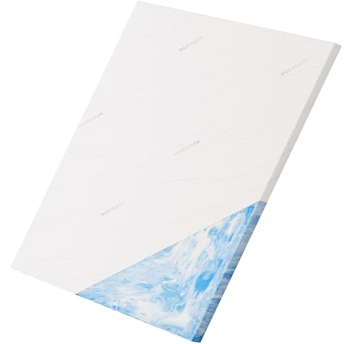 SW Bedding Topper 200x220cm Premium Gelschaum - extra anpassungsfähig mit Memory-Effekt - Handarbeit aus Deutschland - erholt Aufwachen Weiß