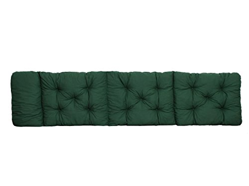 Ambientehome Deckchair Auflage für Liege, grün, ca 195 x 49 x 8 cm, Polsterauflage, Kissen