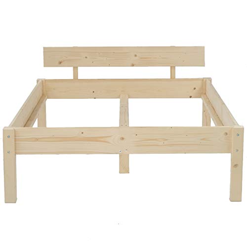TUGA - Holztech Naturprodukt MASSIVHOLZBETT DAYBETT MASSIV Holz Bett HOLZBETT FSC 300Kg 180 x 220cm unbehandelt EXTRA HÖHE 58cm