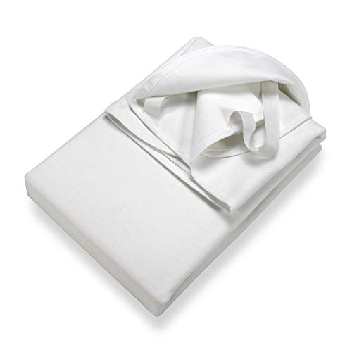 SETEX Wasserdichter Molton Matratzenschutz, 3-lagig, 140 x 220 cm, Matratzenschoner aus 100 % Baumwolle, Generation, Weiß