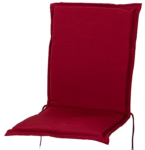 Sun Garden 50234-301 Auflage Niederlehner Esdo rot 100x47x4 cm Sitzpolster (ohne Stuhl)